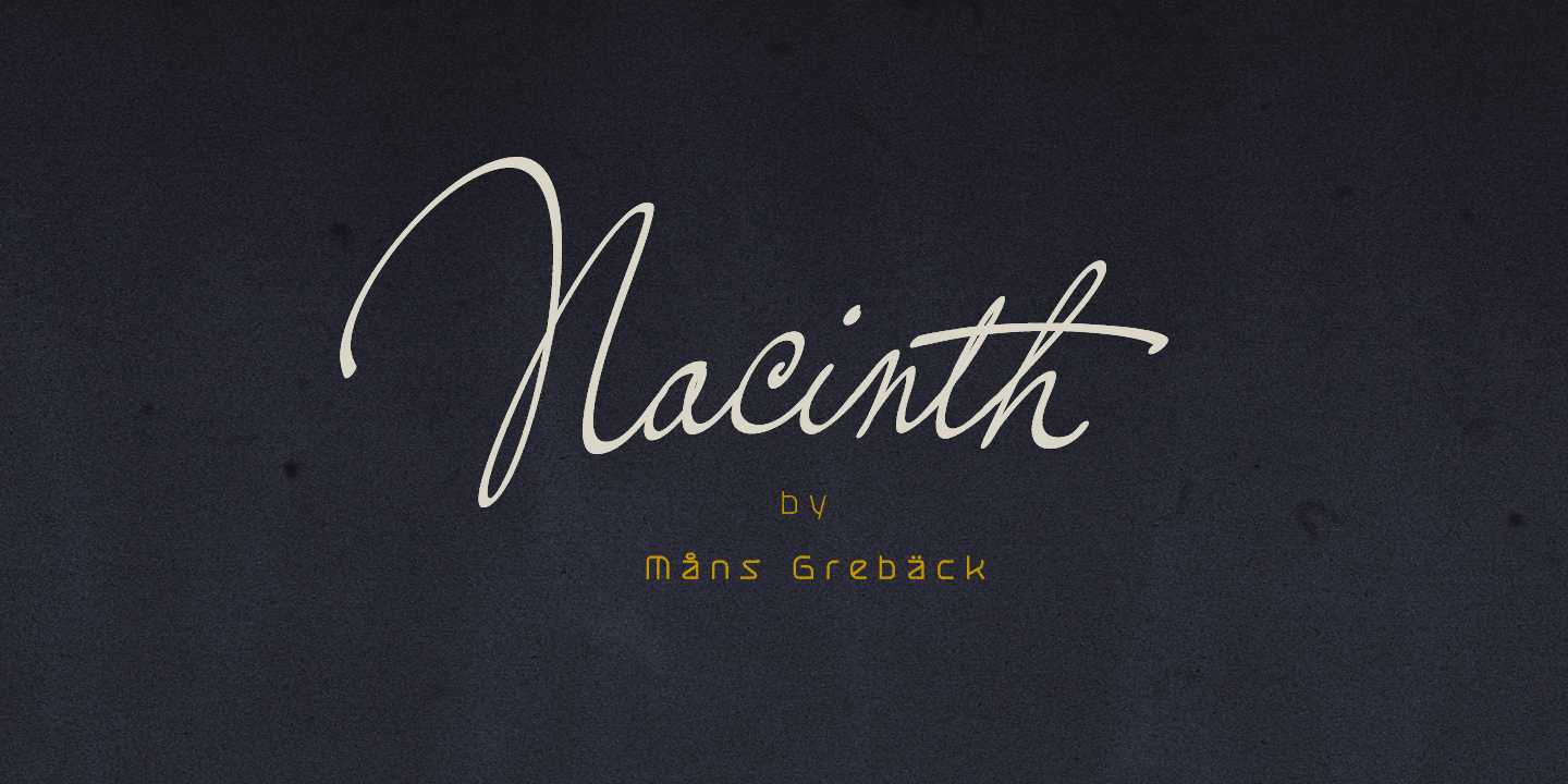 Шрифт Nacinth